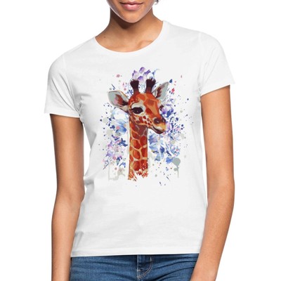 Giraffe Tier Witzig Geschenkidee Lustig Geschenk Frauen T-Shirt