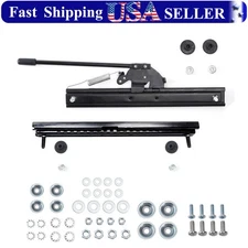 2PCS Seat Slider Track Strong Strength Adjustable Seat Sliding Fit For Go Kart