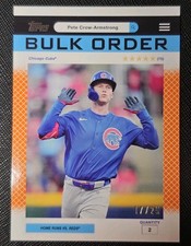 Pete Crow-Armstrong 2026 Topps Bulk Order Orange Foil 17/25 #BO-1 Cubs SP SSP