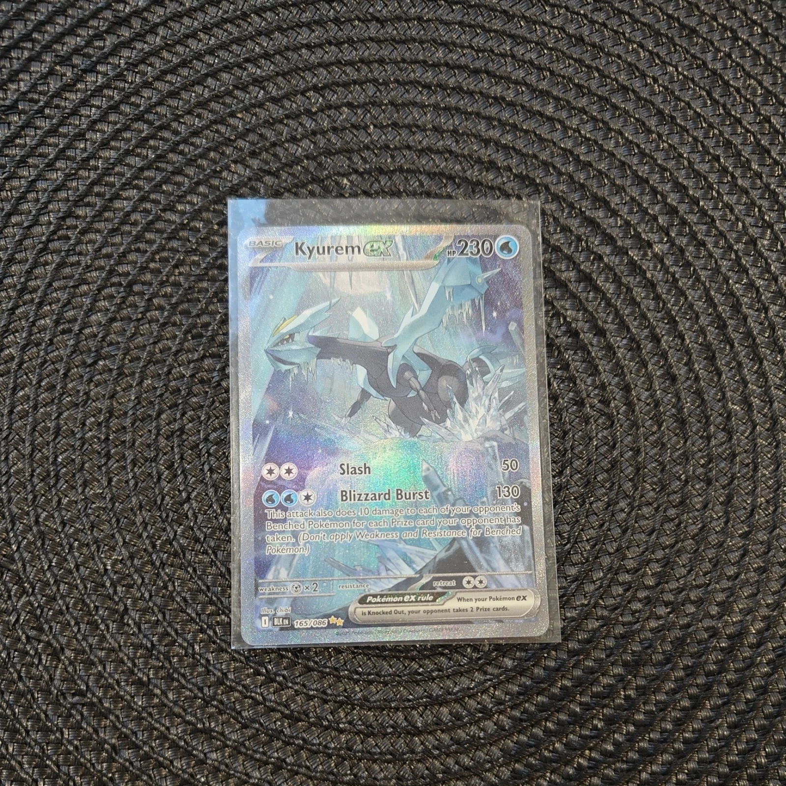 Very Clean Black Bolt Kyurem EX Card 165/086 SIR Pokemon TCG