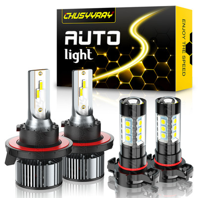 For Dodge Caliber SE SXT Hatchback 2010 2011 2012 LED Headlight Fog Light Bulbs