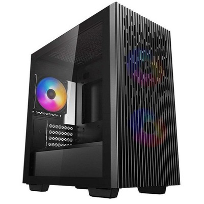 DeepCool MATREXX 40 3FS Gehäuse, Gaming, schwarz, Micro Tower, 1 x USB 3.0 / 1 x USB