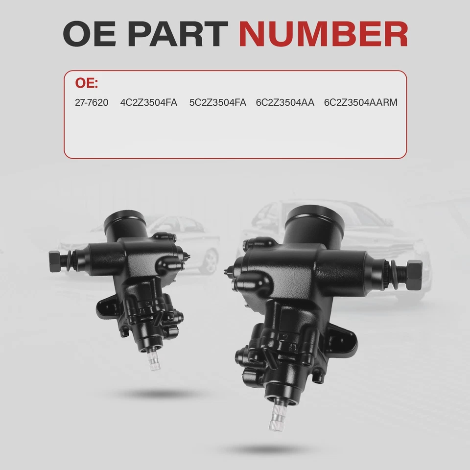 Caixa de engrenagens de direção hidráulica 27-7620 para 2004-2008 Ford E-250 E-350 Club Wagon E-450 - Imagem 4 de 4