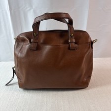 Fossil Women  s Rachel Satchel Tan W/ Gold Accents  No Strap 