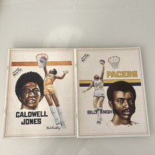 Lot 2 - 1975-76 Indiana Pacers ABA Programs Billy Knight & Caldwell Jones Covers