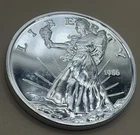 1986 1 oz Silver Liberty American Double Eagle (Proof-Like) Vintage