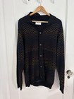 NN07 Thor Gradient Cardigan Sweater Men's M Multi Shades Wool Blend Long Sleeve  — photo 6