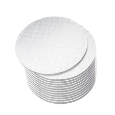 MOVINGSHOOT Spec101 Round Cake Drums, 12 Inch - 12pk White Cake Drum Boards