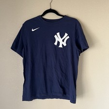 New York Yankees Derek Jeter Mens T-Shirt Size Medium Blue Cotton MLB Nike