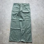 Vintage OG-107 US Military Sateen Baker Trouser Vietnam Era Pants