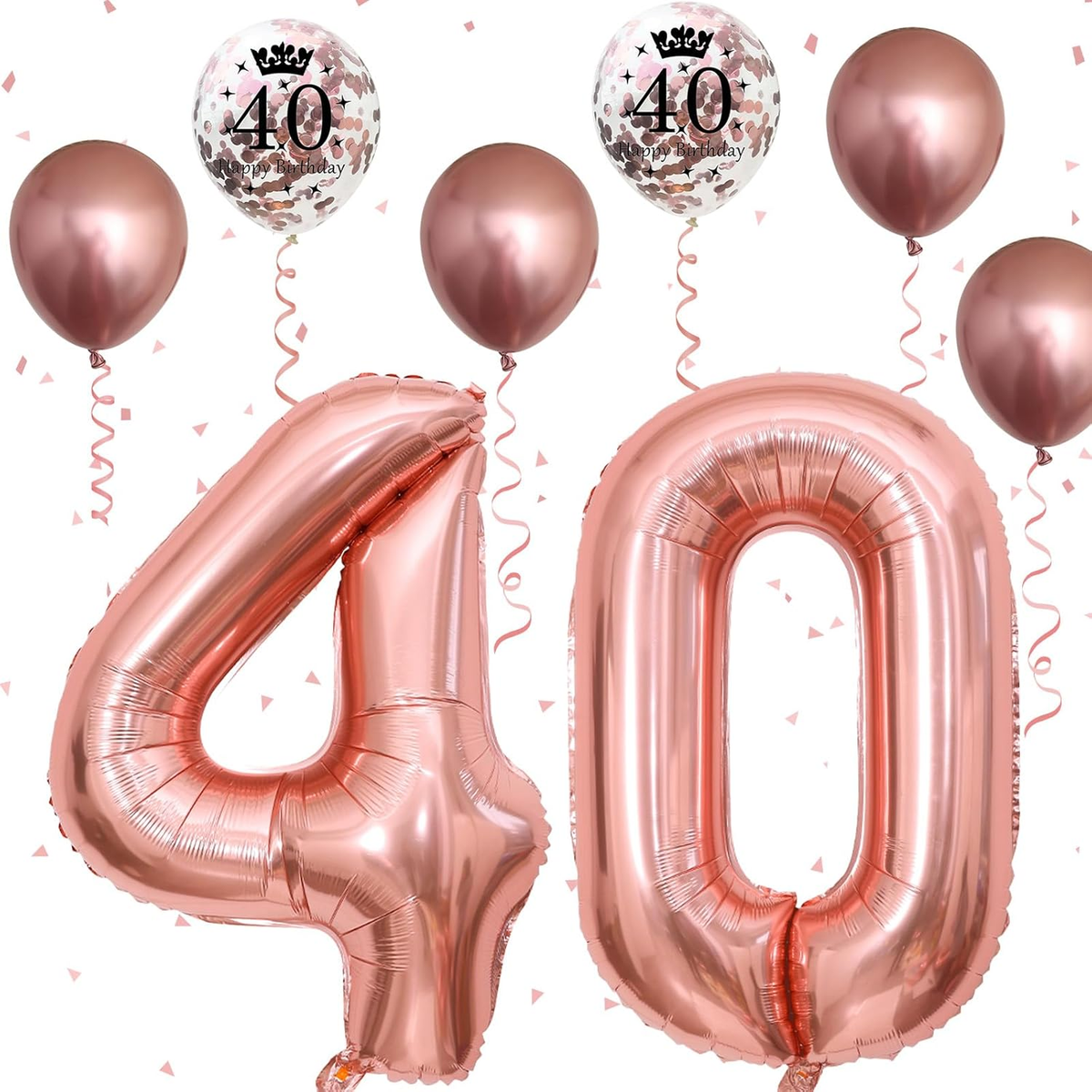 Déco Anniversaire 40 Ans Femme - Lot De 3 Boîtes à Assembler Rose Et Or, 40th Birthday, Neuf