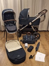 ✨Mamas & Papas Ocarro Premium Navy Flannel  travel system/Pushchair/PRAM/ ✨ 
