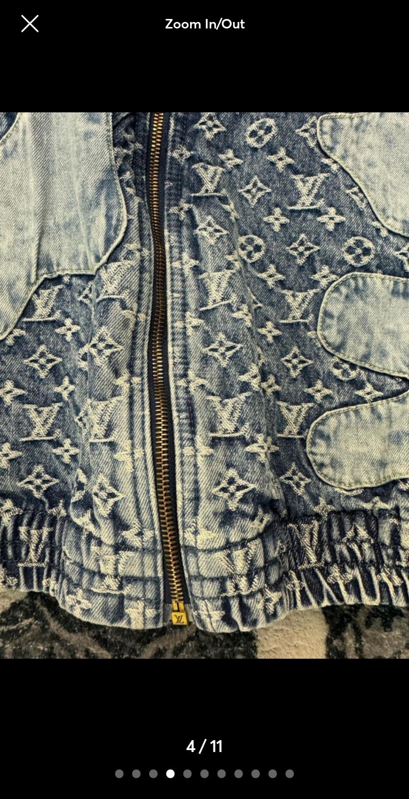 Louis Vuitton x Nigo Monogram Patchwork Denim Hoo… - image 4