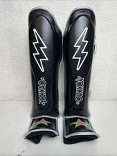 Yokkao Stadium Shin Guards Medium Black Silve...