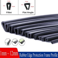 1mm 12mm Edge Protection Frame Profile Rubber Edging Trim Seal U-profile Slot