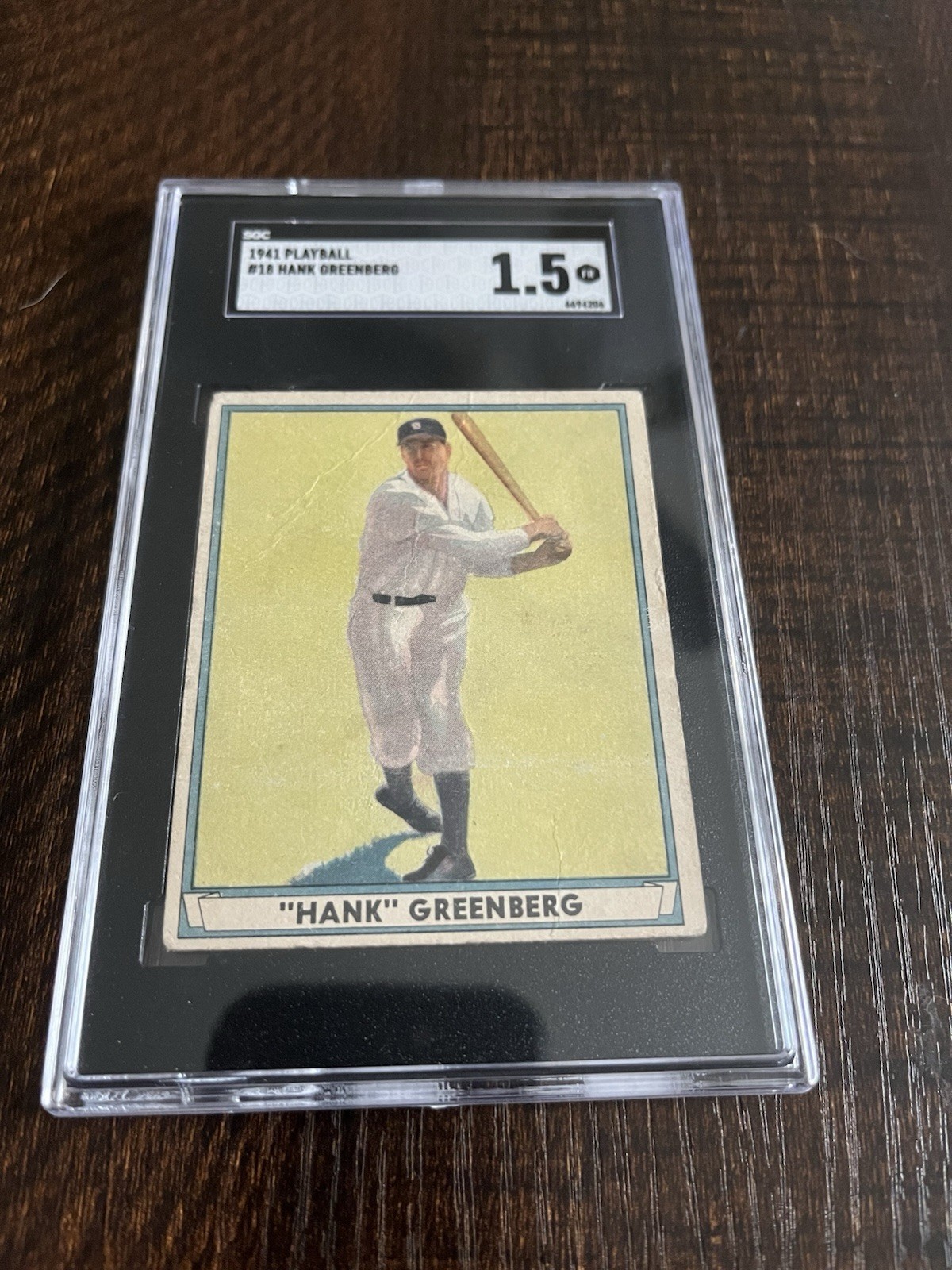 Beautiful 1941 play ball hank greenberg SGC 1.5