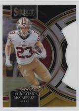 2023 Select Premier Level Black & Gold Prizm Die-Cut Christian McCaffrey 1pk2