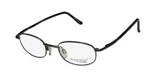 NEW MARCOLIN 6722 EYEGLASSES 45-20-135 UNISEX BROWN OVAL RETRO FULL-RIM METAL