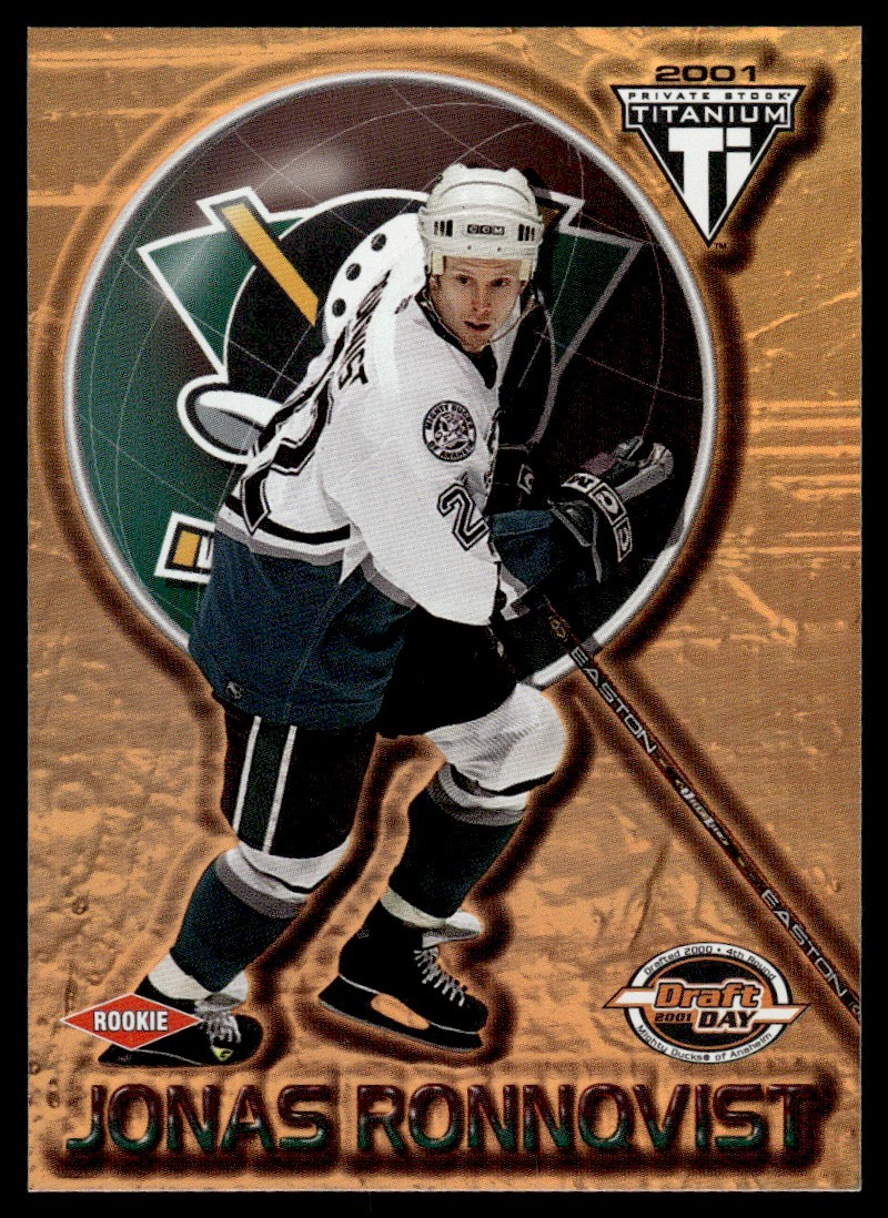 2000-01 Pacific Private Stock Titanium Draft Day Jonas Ronnqvist Rookie