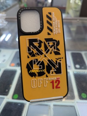 Off-White 3D Premium Case For iPhone 16 Series  (Yellow)