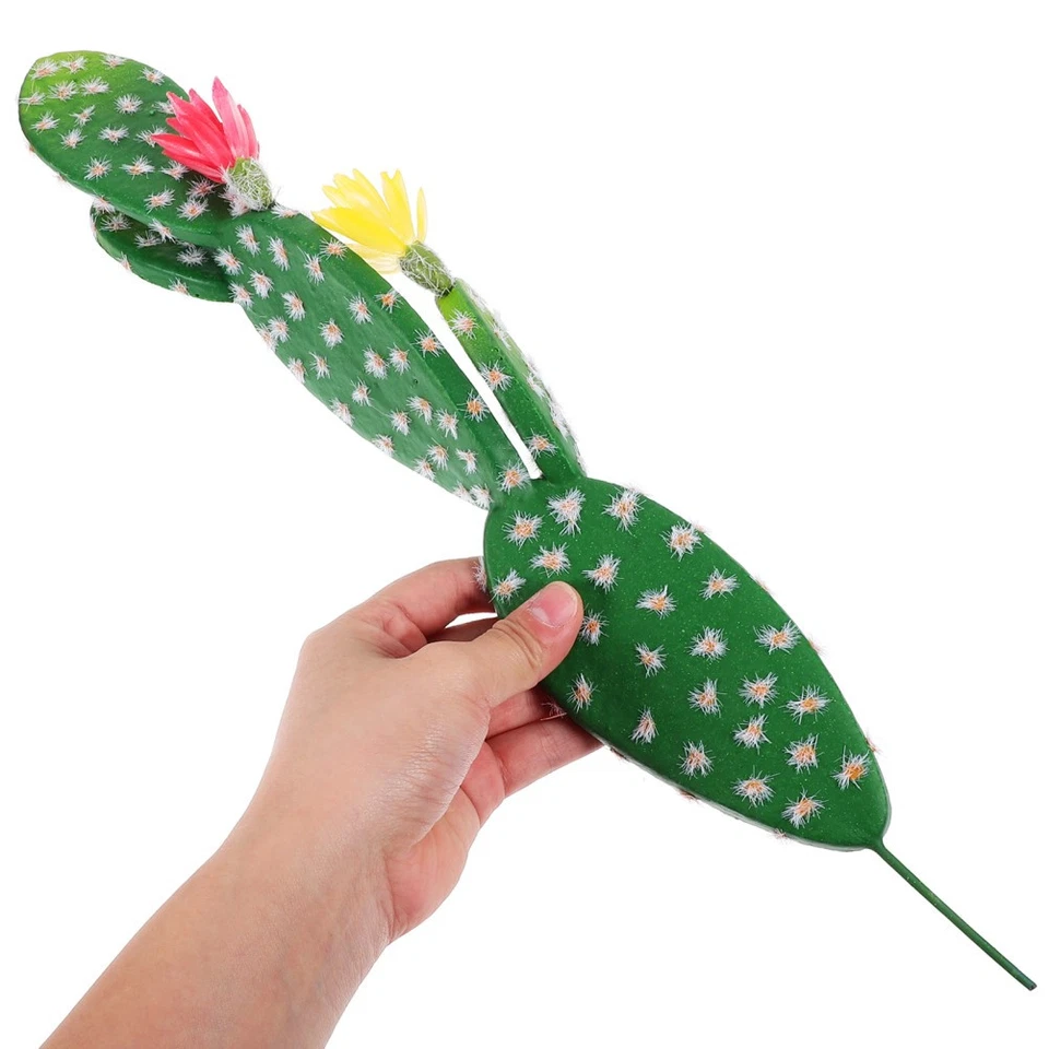 Cactus artificiels en plastique, plantes d'extérieur, décoration de Cactus, - Photo 3/4