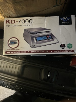 My Weigh KD-7000 Digital Food Scale Stainless Steel Silver New