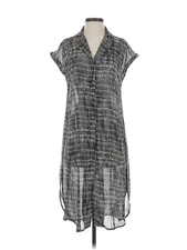 H By Halston Women Gray Casual Dress XXS