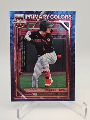 2023 Panini Elite Extra Edition #PC-13 Matt Shaw Primary Colors Chicago Cubs 