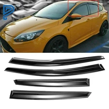 For 2012-2016 Ford Focus Window Visor Wind Deflector Vent Rain Guard Smoke Tint