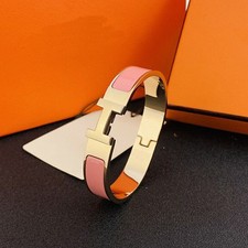 High Quality Womens Classic Luxury Stainless Steel H-buckle Bracelet 17-19cm