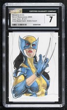 2020 Upper Deck Marvel Masterpieces 1/1 Andrei Ausch CGC 7 Auto Sketch p1l