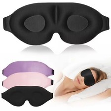 MZOO Luxury Sleep Eye Mask for Side Sleeper Men Women, Zero Eye Pressure 3D Mask