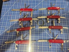 Lot Of 8 Victorinox Officer Suisse Swiss Army Knives Putzmeister Promo