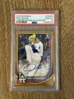 2025 BOWMAN CHROME ROKI SASAKI ROOKIE AUTOGRAPHS GOLD REFRACTOR /50 PSA10