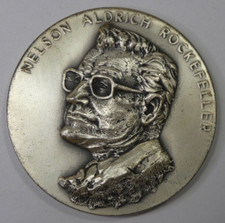 Nelson Rockefeller Vice President 156g Fine Silver Medal Medallic Arts #2172