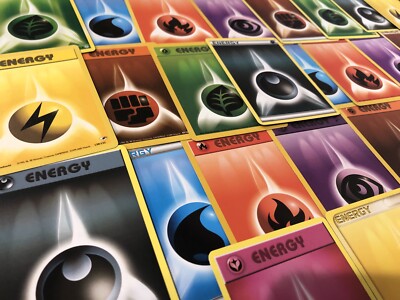 POKEMON 200 RANDOM BASIC ENERGY CARD LOT - Lightly Played - FREE SHIPPING