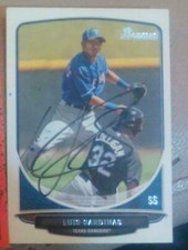 2013 Bowman Baseball Prospects #BP84 Luis Sardinas Texas Signed Venezuela