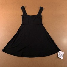 ASOS DESIGN Womens Size 4 Black Softline Square Neck Sleeveless Mini Dress NWT