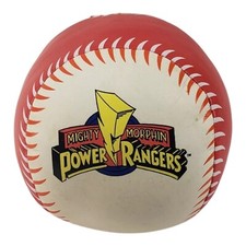 Vintage 1994 Mighty Morphin Power Rangers Red Ranger Plush Ball Toy Soft 4"