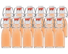 20 Leere Glasflaschen mit Bügelverschluss Bügelflaschen 100 ml 0,1 l Flasche