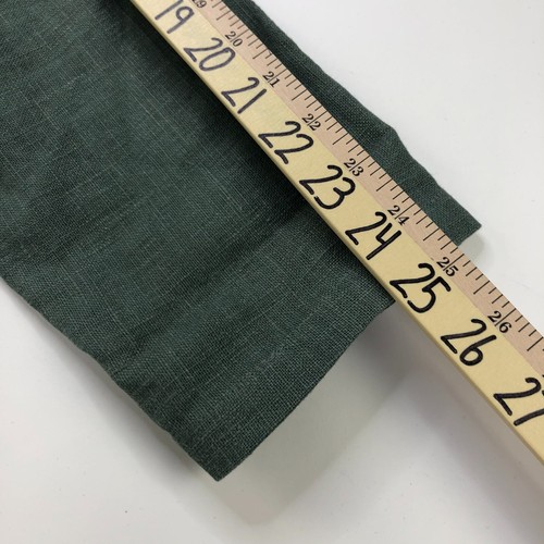 Soft Surroundings Women's Jacket Vintage Open Front Green XL Ramie Metal Button - Picture 10 of 16