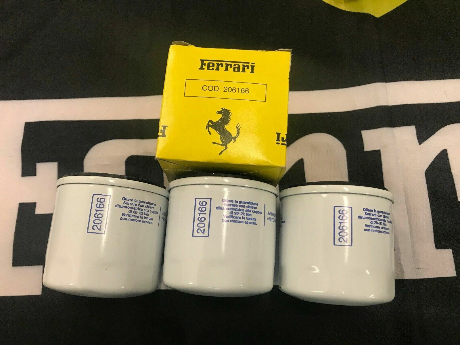 FERRARI 456 550 575 612 OIL FILTER CARTRIDGE OEM 206166 1 ONLY