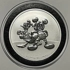 Mickey Mouse Donald Duck Disney Collector Coin 1 Troy Oz .999 Fine Silver Round
