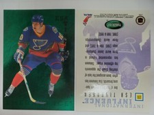 Esa Tikkanen #235 1995-96 Parkhurst Internation Emerald Ice Insert Card NM ERROR
