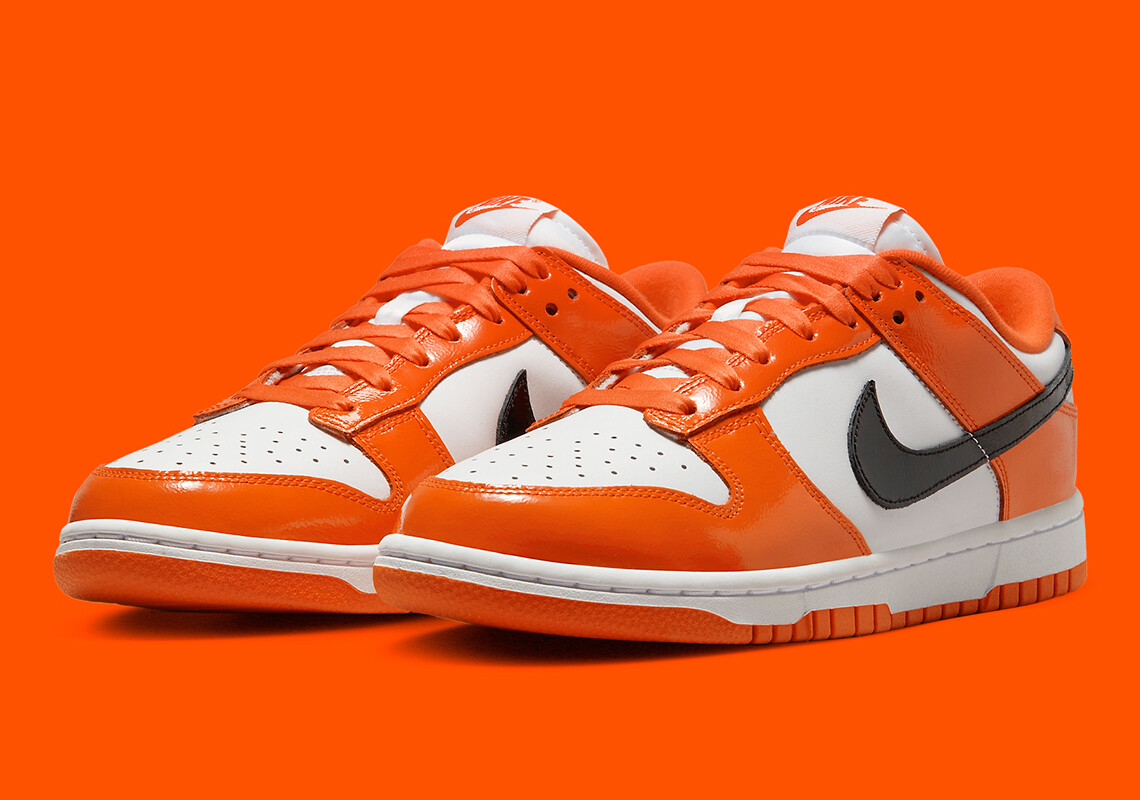 bright orange dunk low