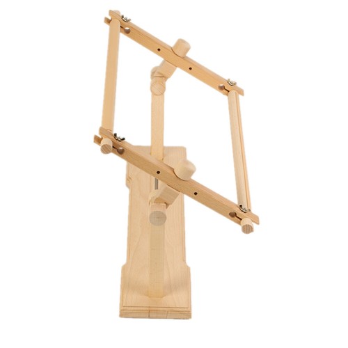 Rotated Embroidery Frame Stand Adjustable Cross Stitch Frame Needlepoint Table - Picture 12 of 14