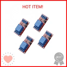 4 pcs DC 5V 1 Channel Relay Module Board Shield High/Low Level Trigger with Opto