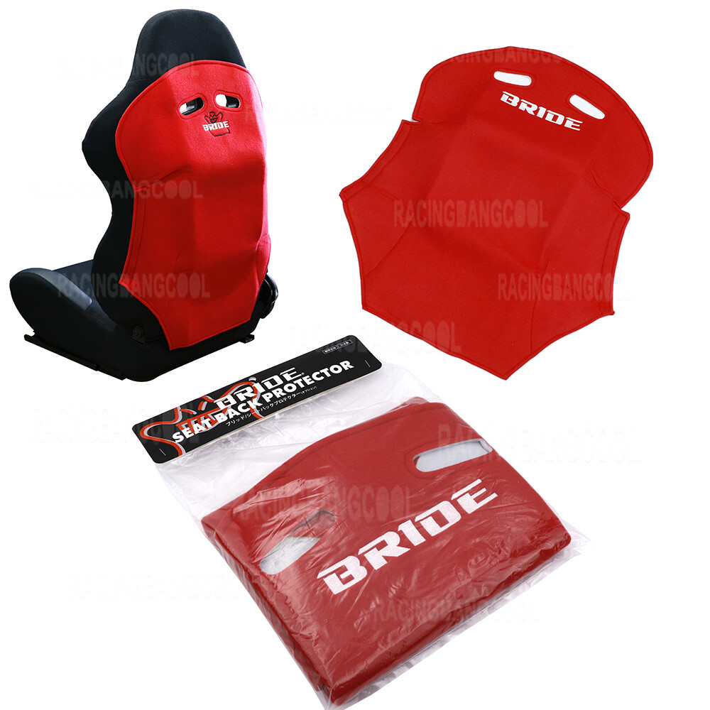 New 1 PCS JDM Red Racing Seat Cover Pure Cotton Seat Dust Boot With Bride Logo eBay