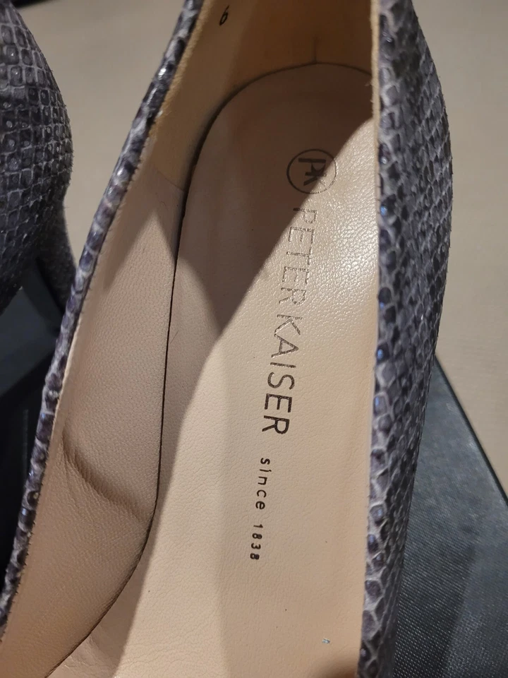 Tacones Peter KAISER Cuero Gris Serpiente Talla 40 Foto 2 de 4