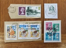 Vintage Lot of 10 Antique U.S. and International Stamps - Used - Lot CL